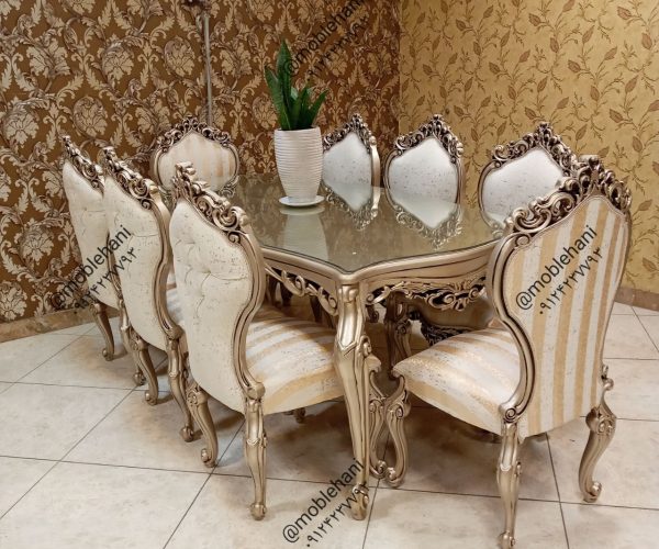 ناهار خوری ۸ نفره مدل چراغان