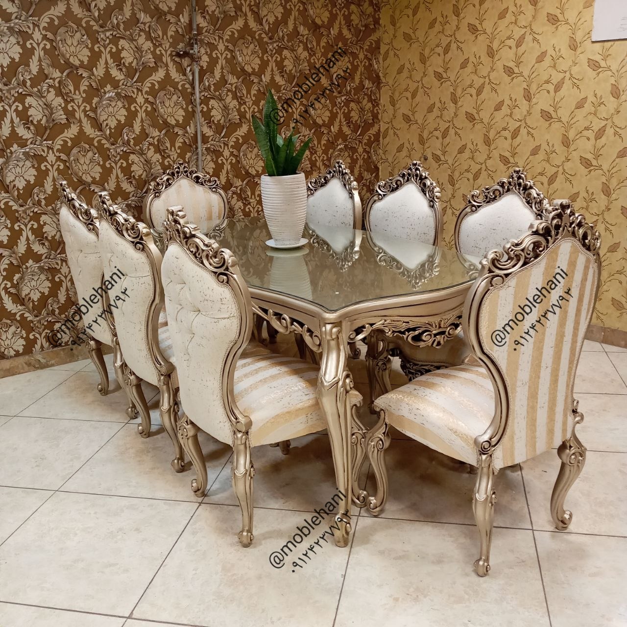 ناهار خوری ۸ نفره چراغان