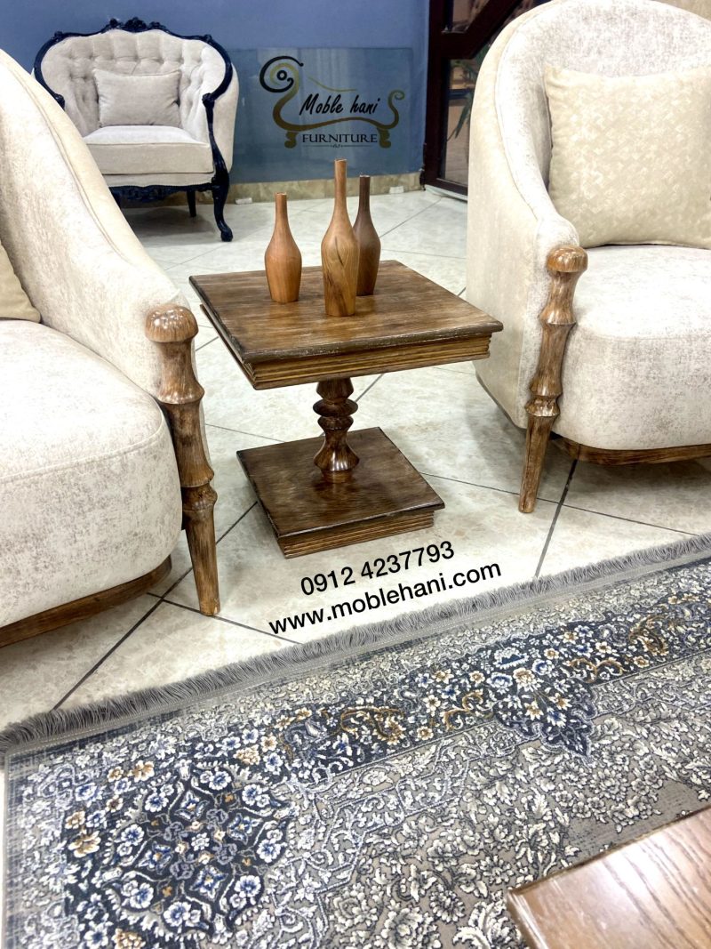 میز جلو مبلی عسلی لاکچری مدل وینچنزا