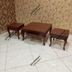 میز جلو مبلی عسلی کلاسیک مهتاب مربع