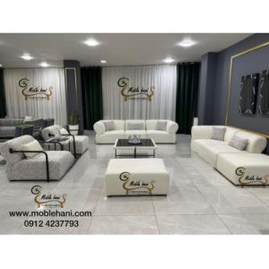 مبل راحتی ال پازلی مدل تدی پافی