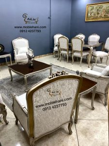 ناهار خوری 6نفره فرانسوی سه گل