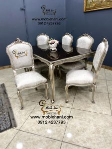 ناهار خوری 6نفره فرانسوی سه گل
